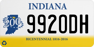 IN license plate 992ODH