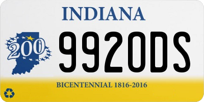 IN license plate 992ODS