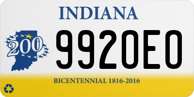 IN license plate 992OEO