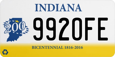 IN license plate 992OFE