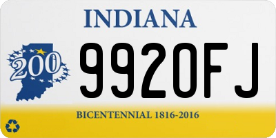 IN license plate 992OFJ