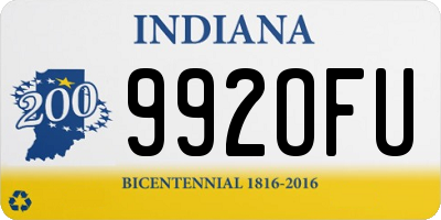 IN license plate 992OFU