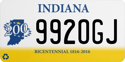 IN license plate 992OGJ