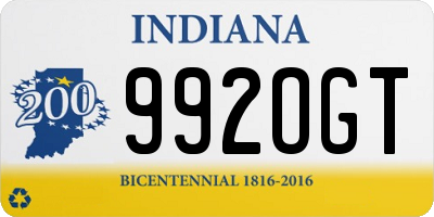 IN license plate 992OGT