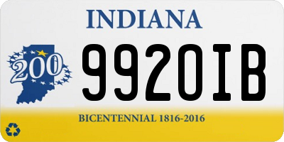 IN license plate 992OIB