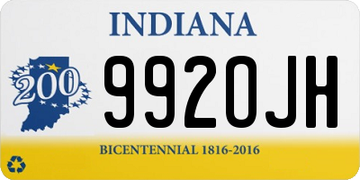 IN license plate 992OJH