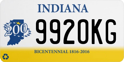 IN license plate 992OKG