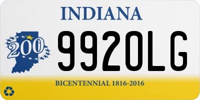 IN license plate 992OLG