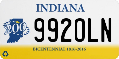 IN license plate 992OLN