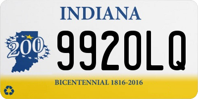 IN license plate 992OLQ