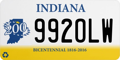 IN license plate 992OLW