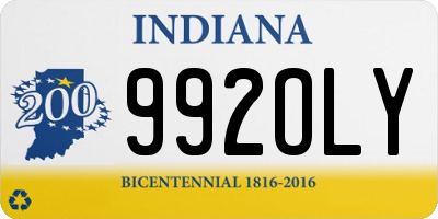 IN license plate 992OLY