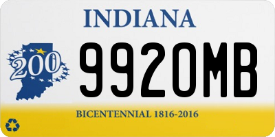 IN license plate 992OMB