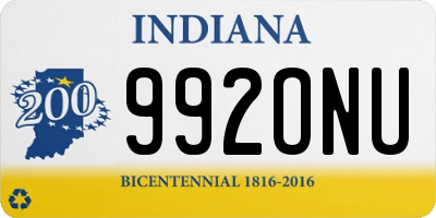 IN license plate 992ONU