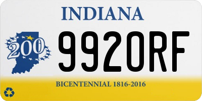 IN license plate 992ORF