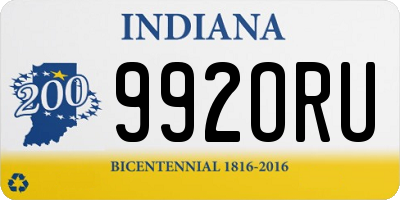 IN license plate 992ORU