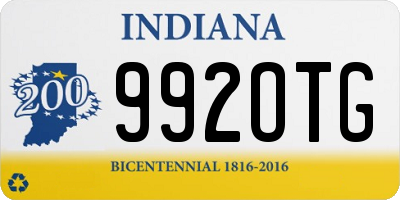 IN license plate 992OTG