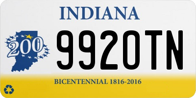 IN license plate 992OTN