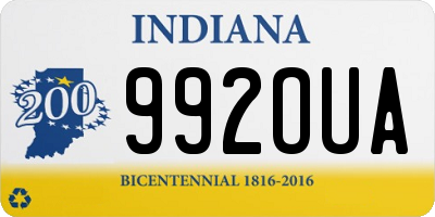 IN license plate 992OUA