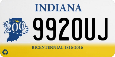 IN license plate 992OUJ