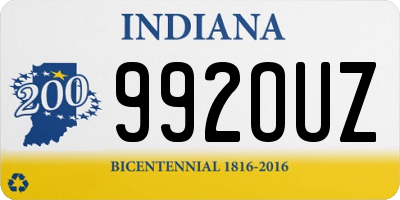 IN license plate 992OUZ