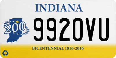 IN license plate 992OVU