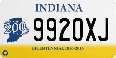 IN license plate 992OXJ