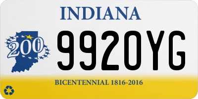 IN license plate 992OYG