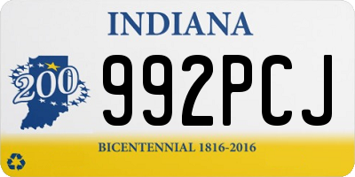 IN license plate 992PCJ