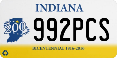 IN license plate 992PCS