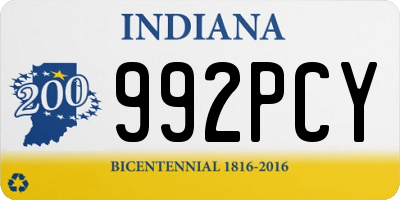 IN license plate 992PCY