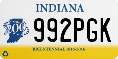 IN license plate 992PGK