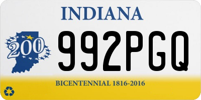 IN license plate 992PGQ