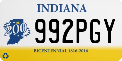 IN license plate 992PGY