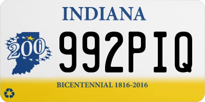 IN license plate 992PIQ