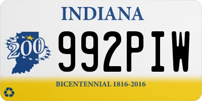 IN license plate 992PIW