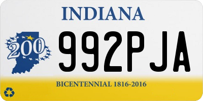 IN license plate 992PJA