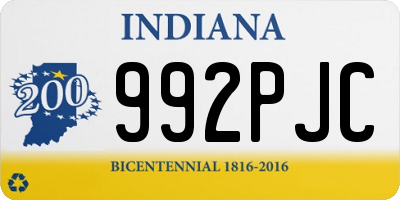 IN license plate 992PJC