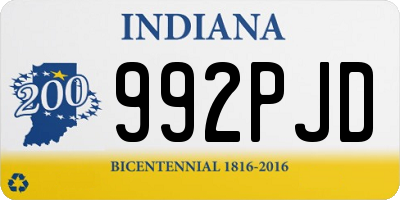 IN license plate 992PJD