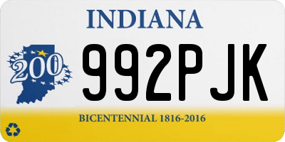 IN license plate 992PJK