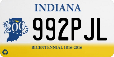 IN license plate 992PJL