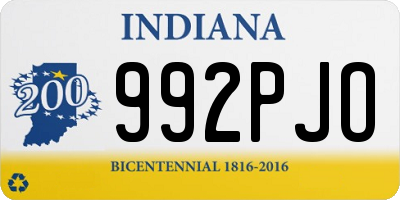 IN license plate 992PJO