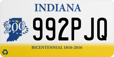 IN license plate 992PJQ