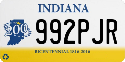 IN license plate 992PJR