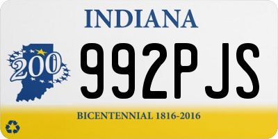 IN license plate 992PJS