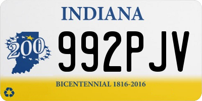 IN license plate 992PJV