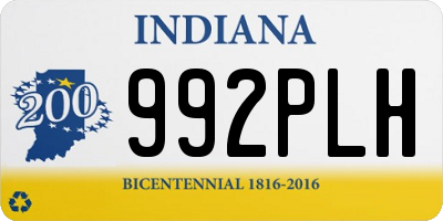 IN license plate 992PLH