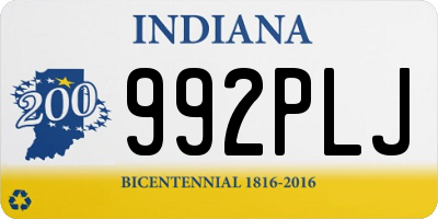 IN license plate 992PLJ