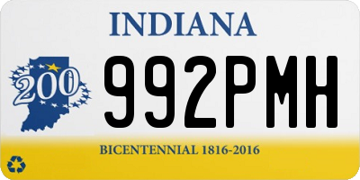 IN license plate 992PMH