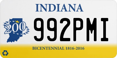 IN license plate 992PMI